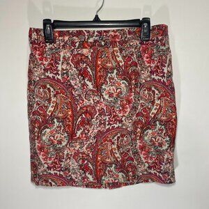 LOFT Paisley Print Skirt